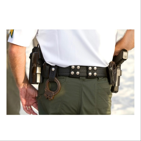 Sam Browne Basketweave 38” Woven Leather Belt - Picture 1 of 10